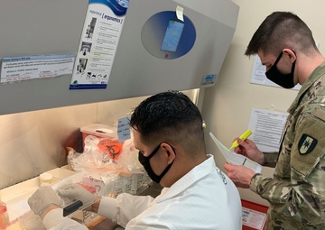 1st AML Soldiers provide COVID-19 testing in South Korea