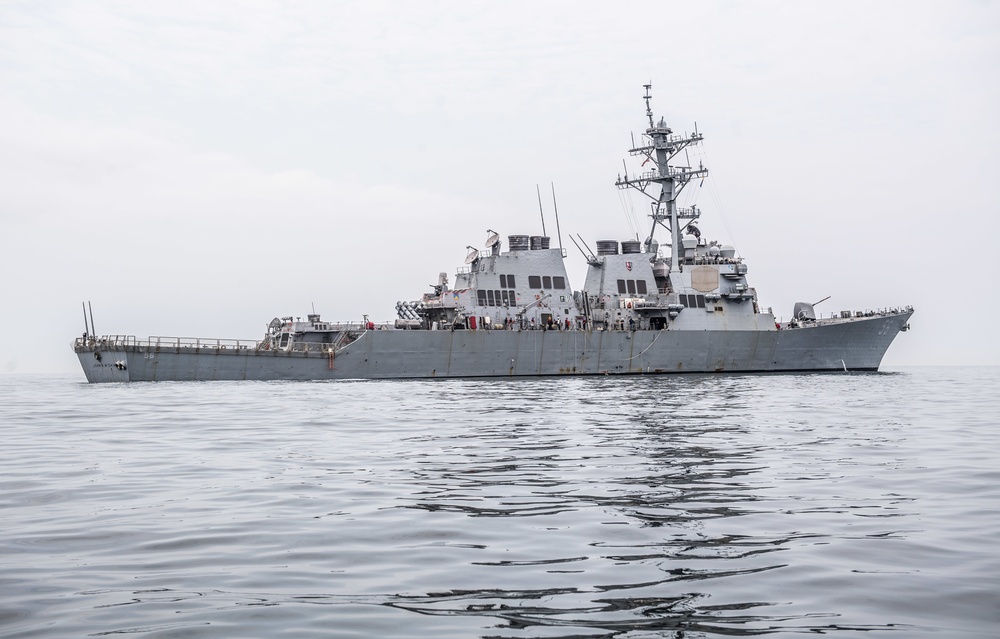 Sailors Conduct RHIB Operations Aboard USS John S. McCain (DDG 56)