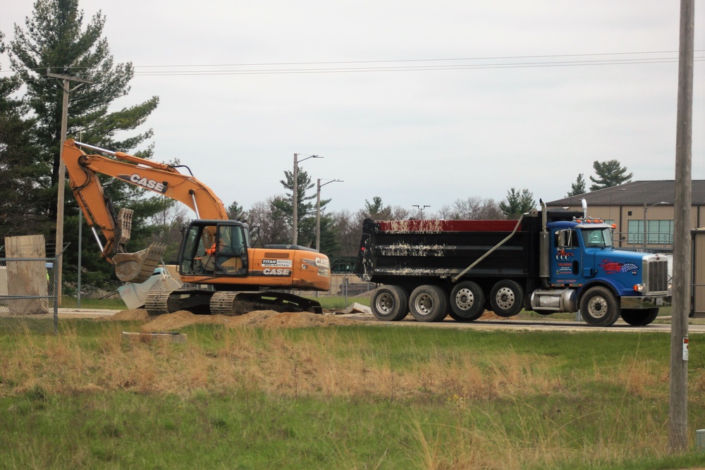 Infrastructure work at Fort McCoy