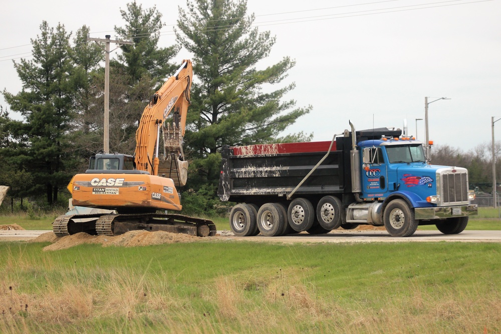 Infrastructure work at Fort McCoy