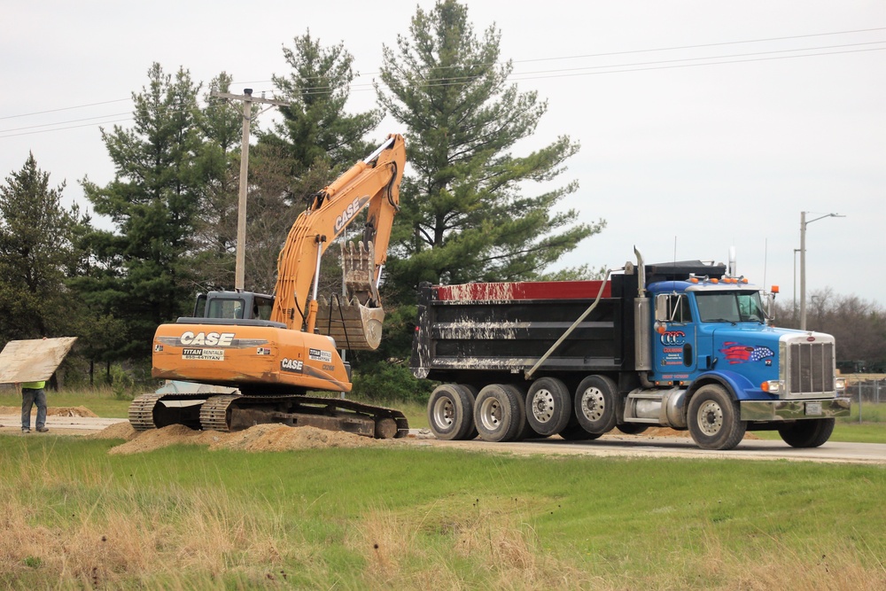 Infrastructure work at Fort McCoy