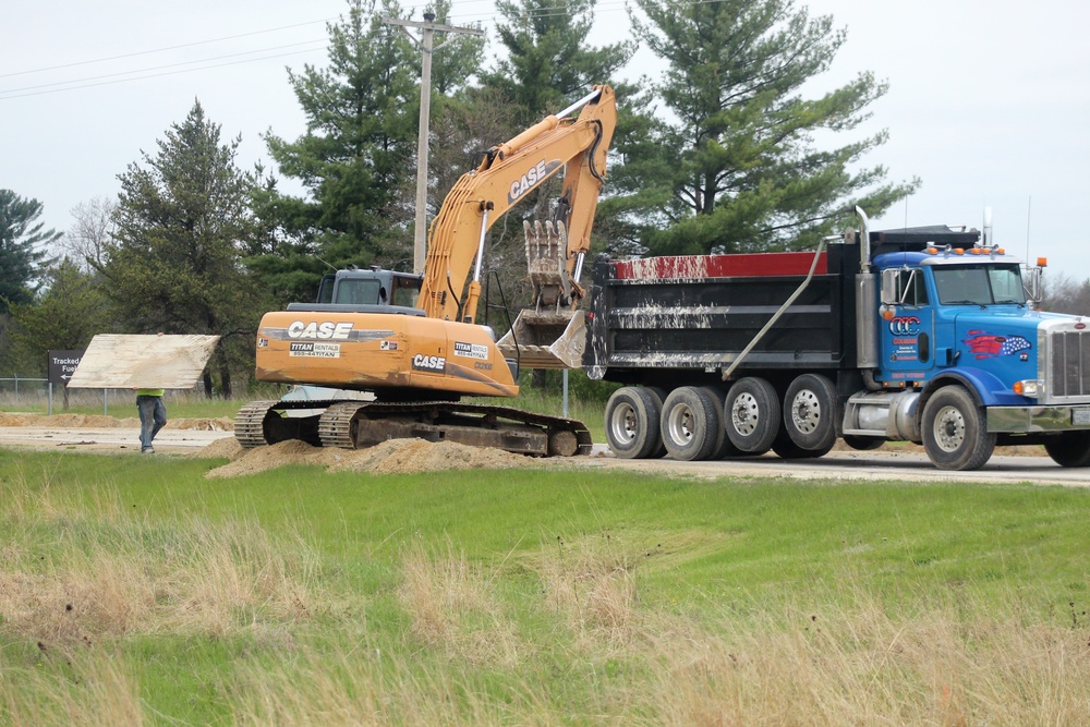 Infrastructure work at Fort McCoy