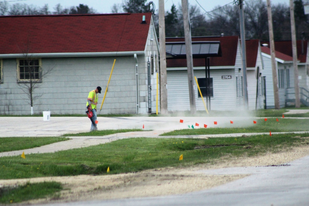 Infrastructure work at Fort McCoy