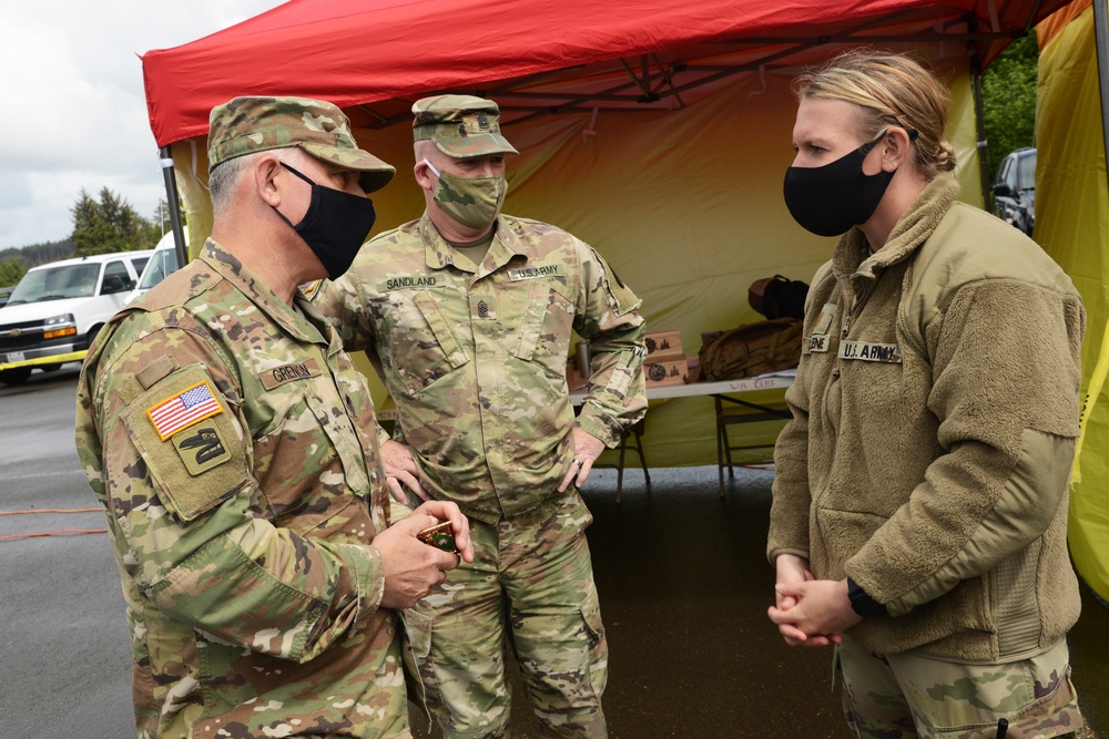 Washington Guardsmen work in partnership with the Quinault Indian Nation