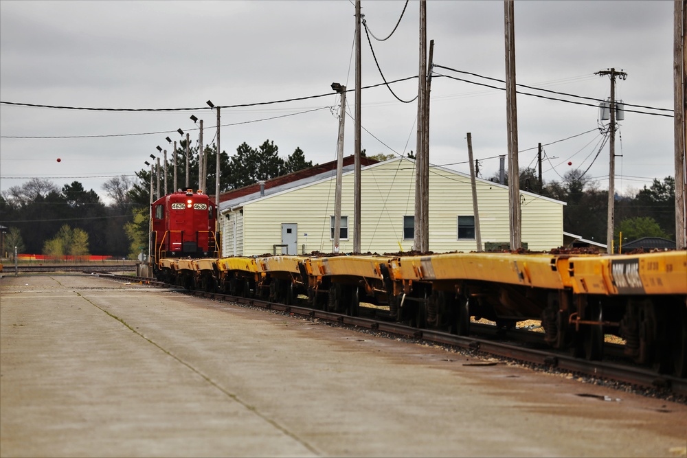 Fort McCoy LRC rail team moves equipment bound for deployment