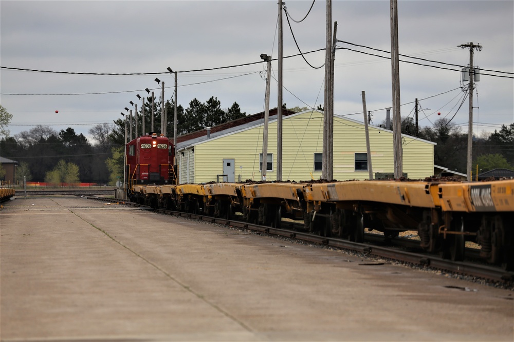 Fort McCoy LRC rail team moves equipment bound for deployment