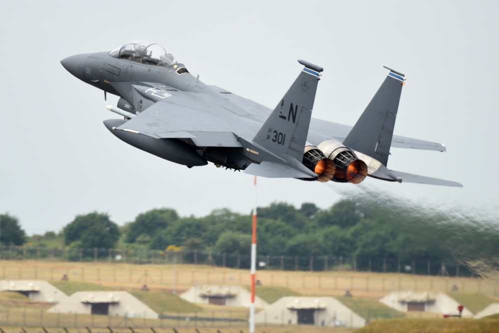 U.S. Air Force F-15s, F-16s and KC-135s participate in large force exercise