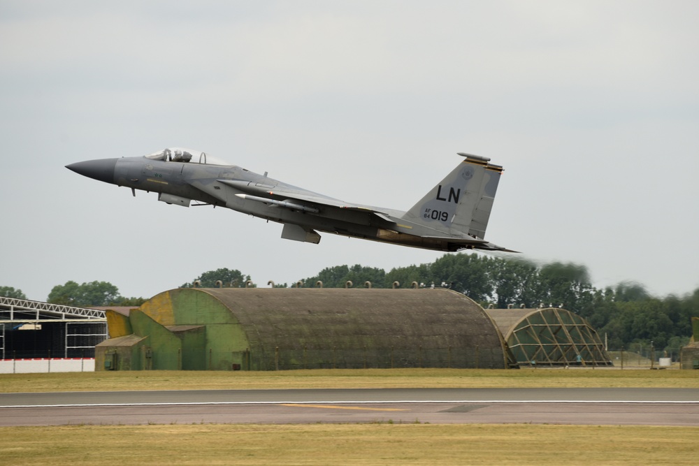 U.S. Air Force F-15s, F-16s and KC-135s participate in large force exercise