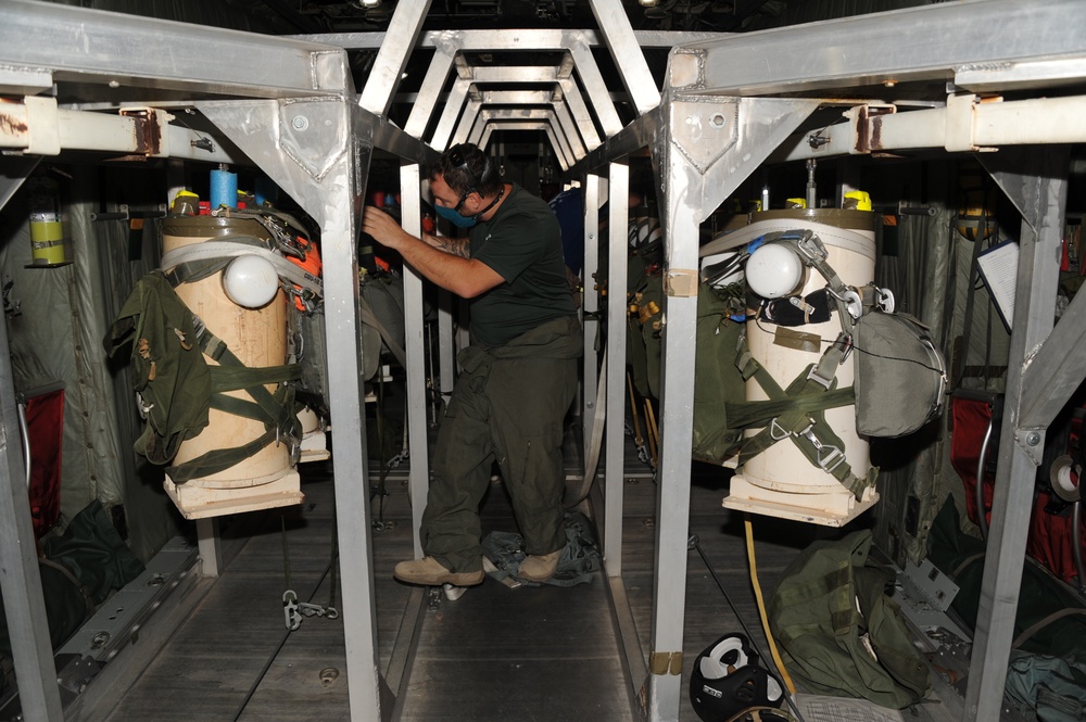 T-11 parachute testoing in progress at U.S. Army Yuma Proving Ground