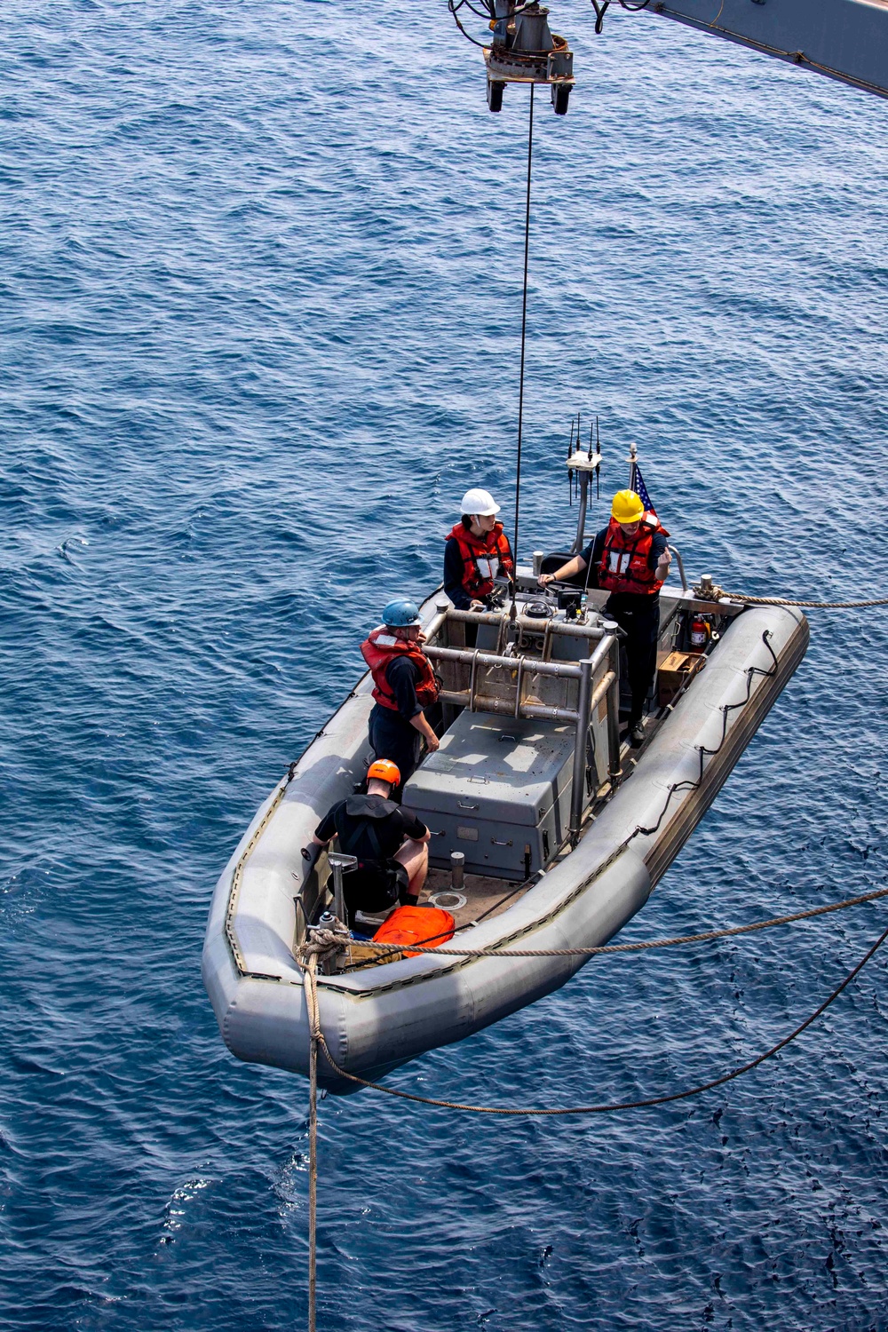 USS New York takes part in small boat operations