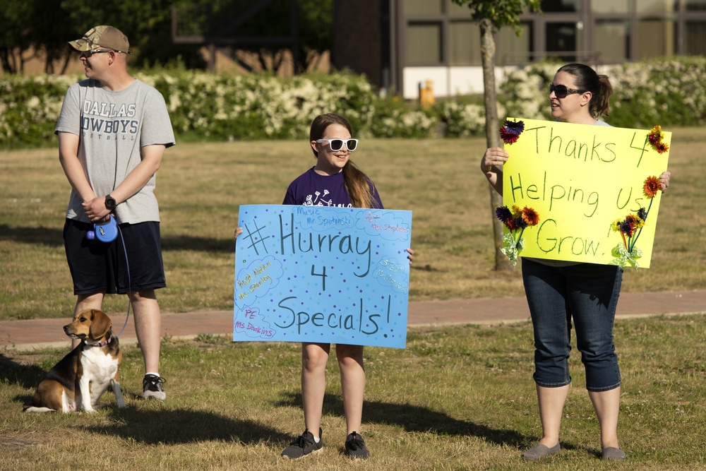Liberty Intermediate School holds end of school year car parade