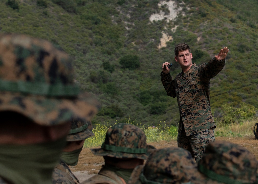 ITB Marines throw hand grenades