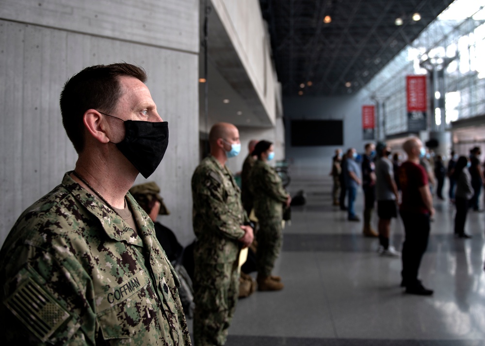 Service Members Depart New York