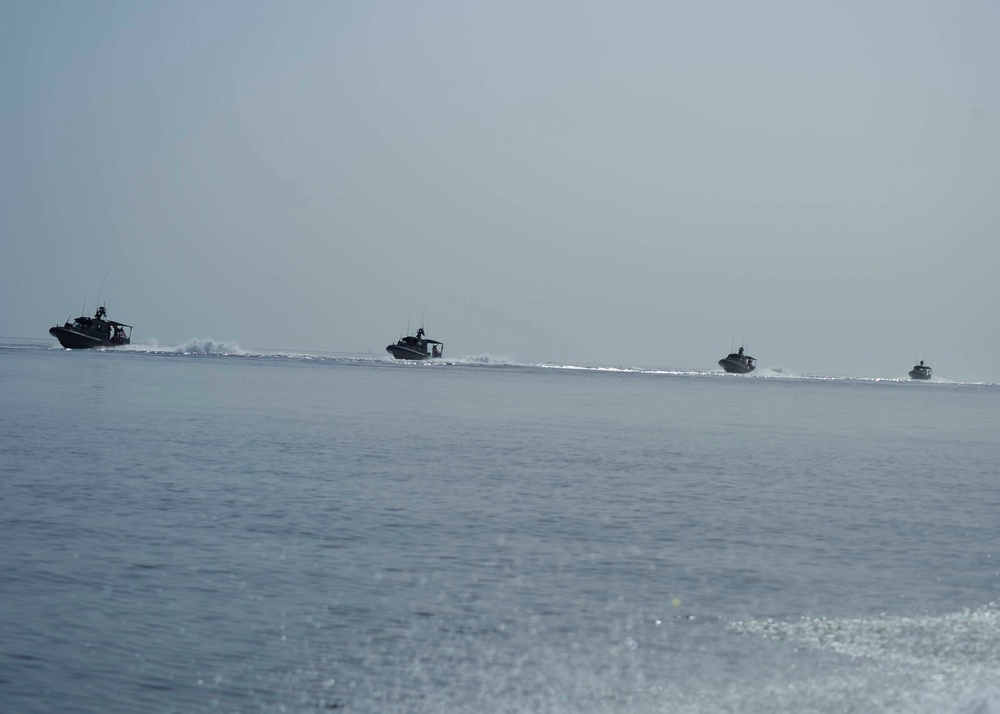 CRS-10 conducts exercise at sea