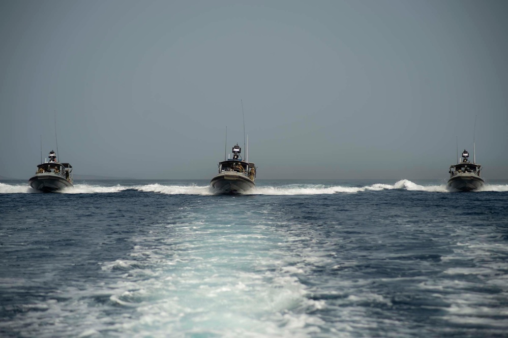 CRS-10 conducts exercise at sea