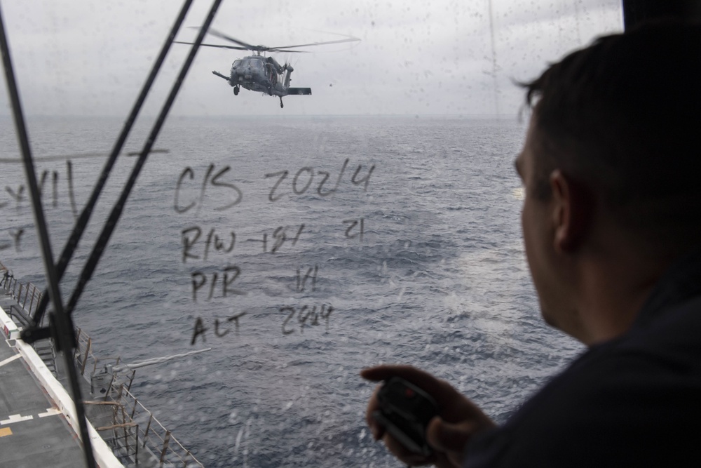 USS New Orleans Flight Operations