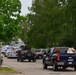 Military families cheer on first responders