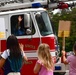 Military families cheer on first responders