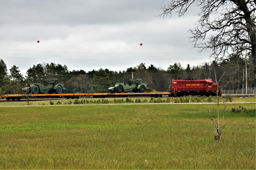 Fort McCoy LRC rail operations team moves equipment bound for deployment