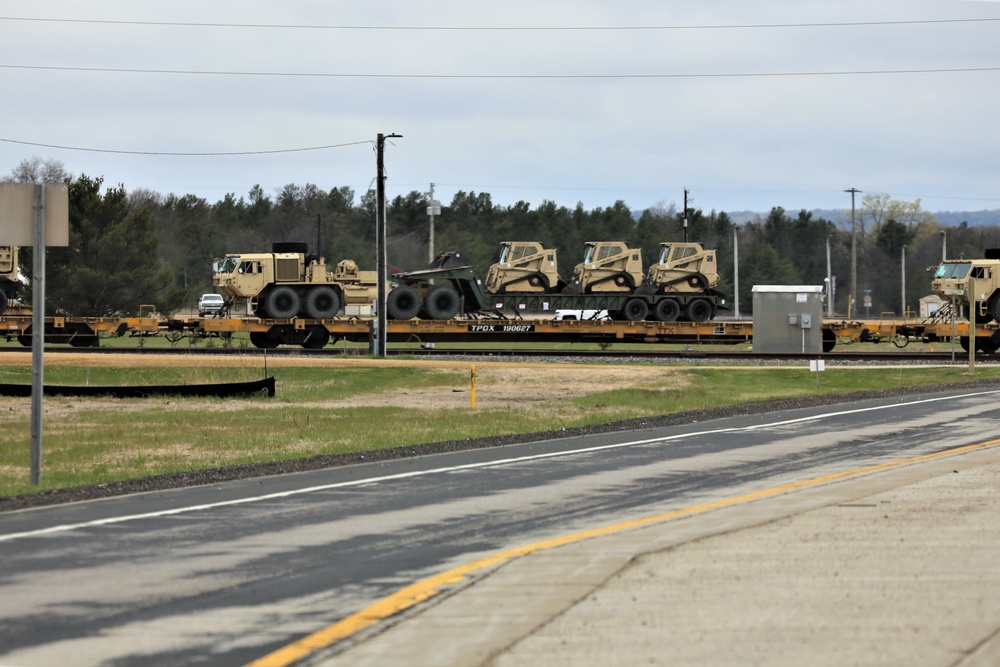 Fort McCoy LRC rail operations team moves equipment bound for deployment