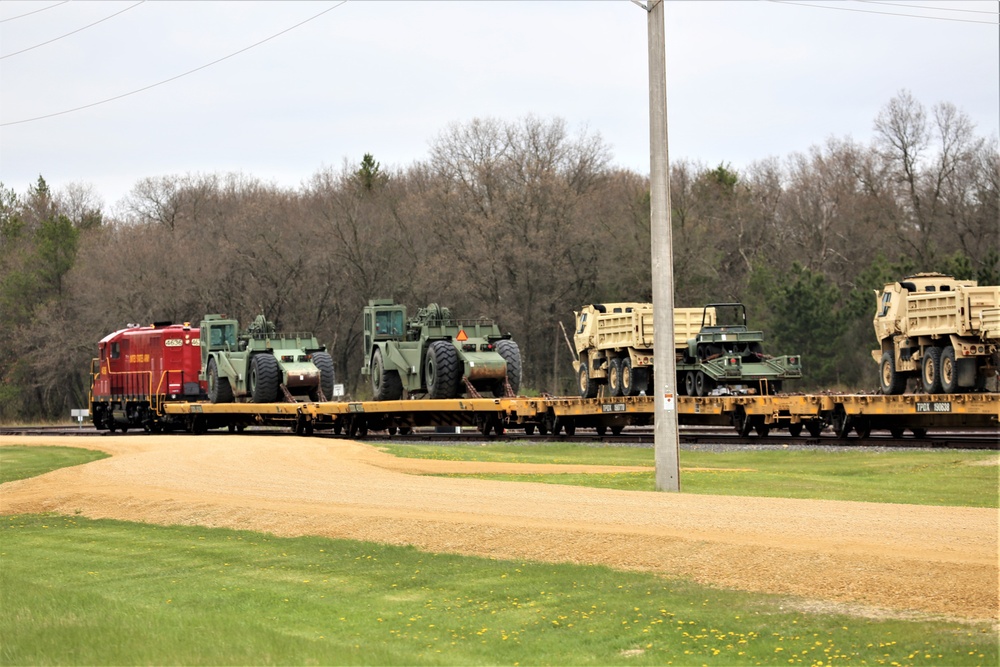 Fort McCoy LRC rail operations team moves equipment bound for deployment