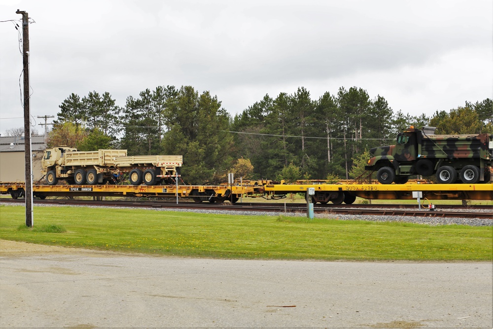 Fort McCoy LRC rail operations team moves equipment bound for deployment