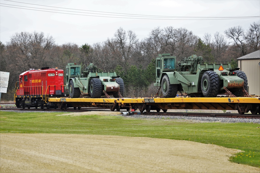 Fort McCoy LRC rail operations team moves equipment bound for deployment