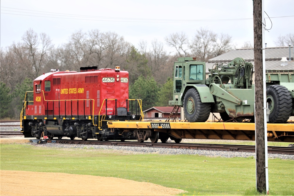 Fort McCoy LRC rail operations team moves equipment bound for deployment