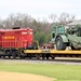 Fort McCoy LRC rail operations team moves equipment bound for deployment