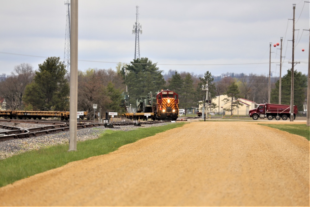 Fort McCoy LRC rail operations team moves equipment bound for deployment