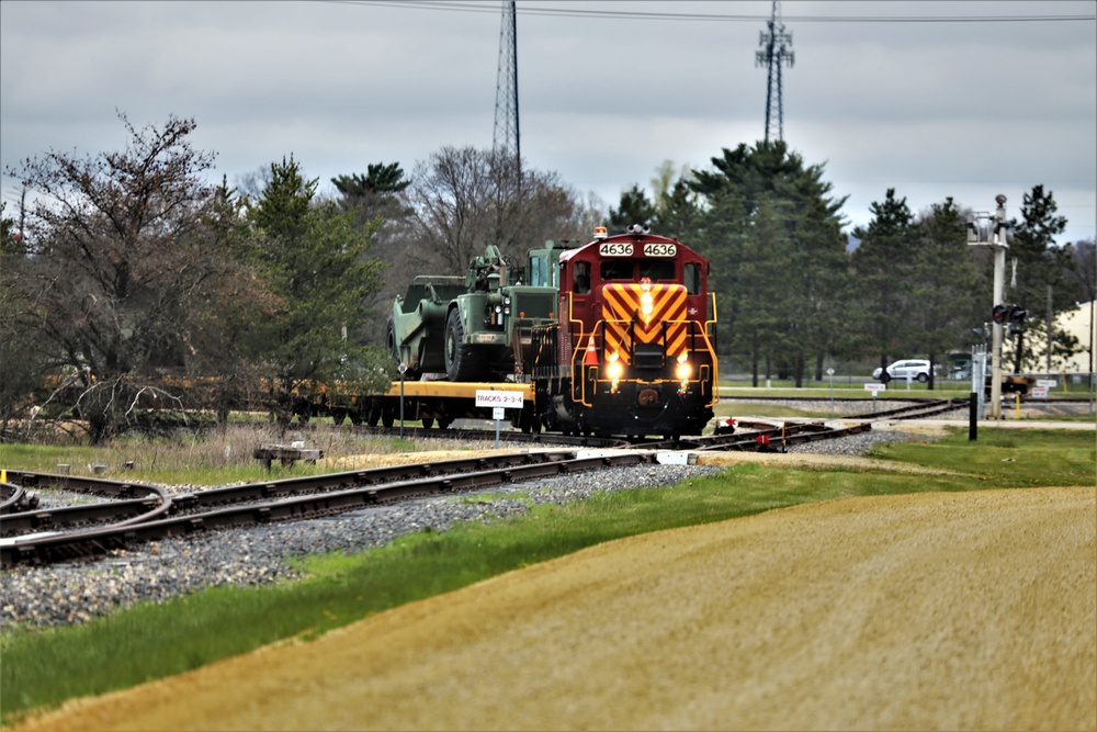 Fort McCoy LRC rail operations team moves equipment bound for deployment