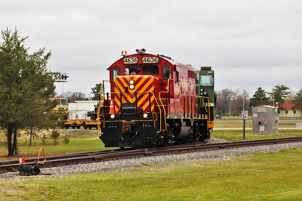 Fort McCoy LRC rail operations team moves equipment bound for deployment