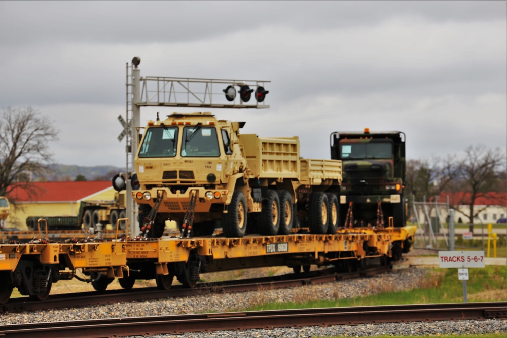 Fort McCoy LRC rail operations team moves equipment bound for deployment