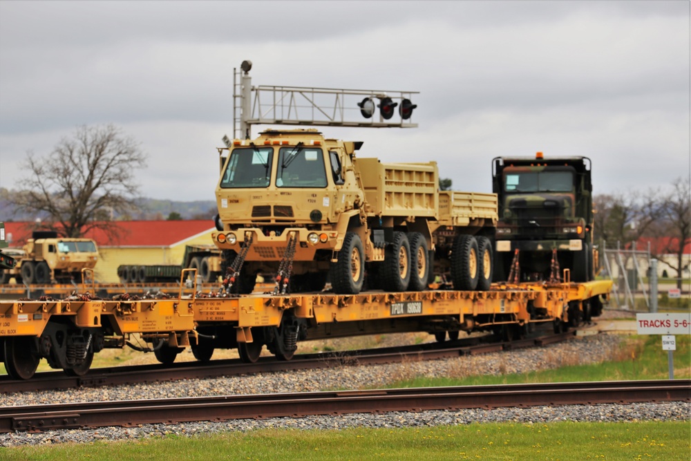 Fort McCoy LRC rail operations team moves equipment bound for deployment