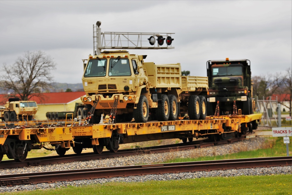 Fort McCoy LRC rail operations team moves equipment bound for deployment