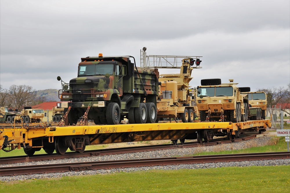 Fort McCoy LRC rail operations team moves equipment bound for deployment