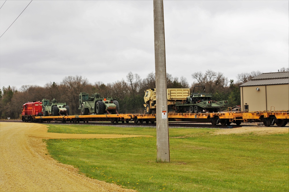 Fort McCoy LRC rail operations team moves equipment bound for deployment