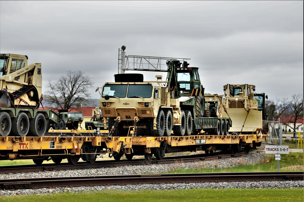 Fort McCoy LRC rail operations team moves equipment bound for deployment