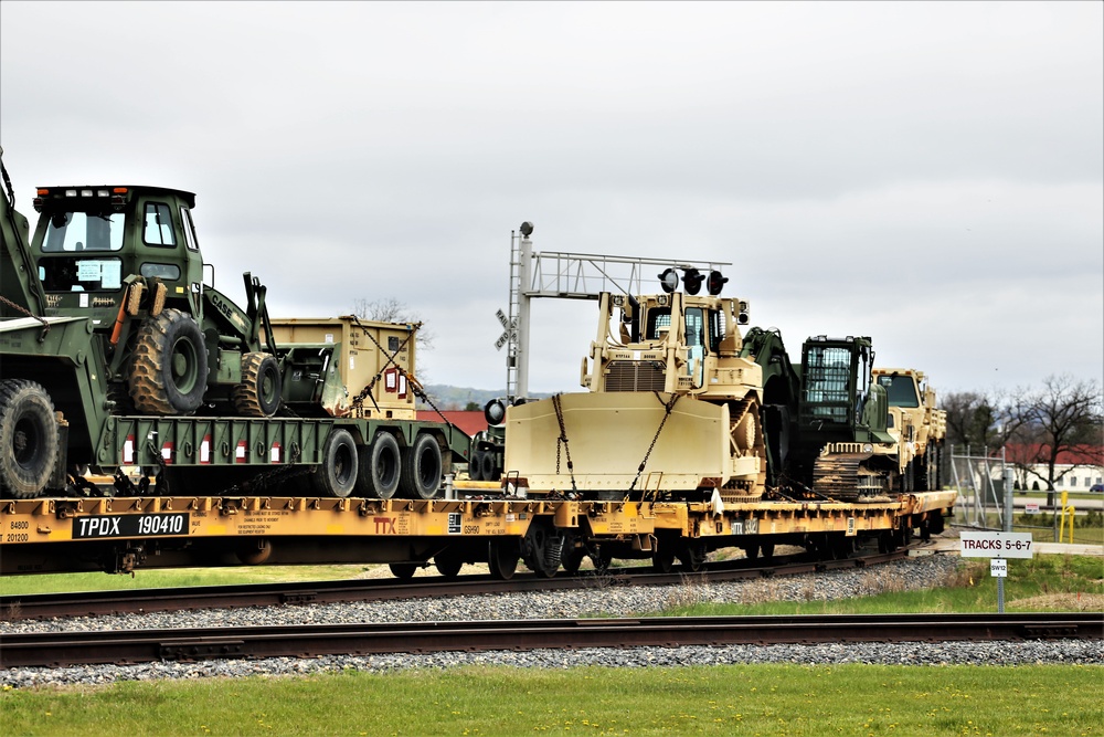 Fort McCoy LRC rail operations team moves equipment bound for deployment