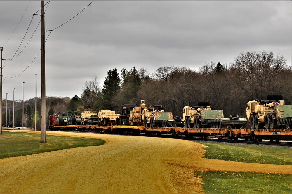 Fort McCoy LRC rail operations team moves equipment bound for deployment