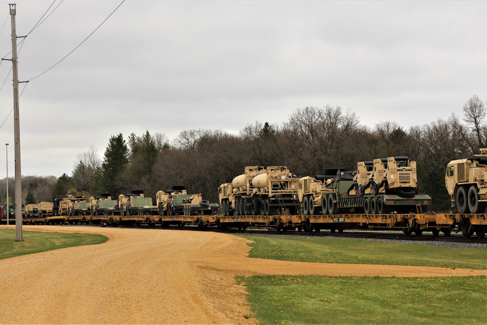 Fort McCoy LRC rail operations team moves equipment bound for deployment