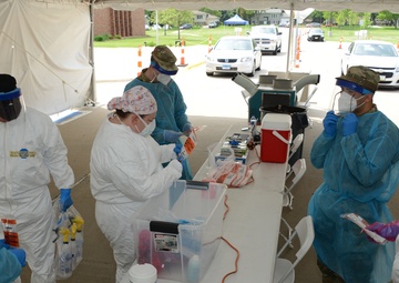 The COVID tent in Sioux Center