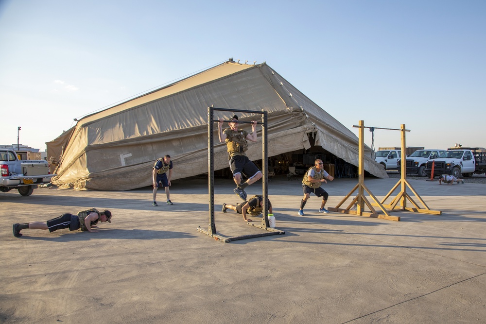 442nd Air Expeditionary Squadron completes the Murph challenge