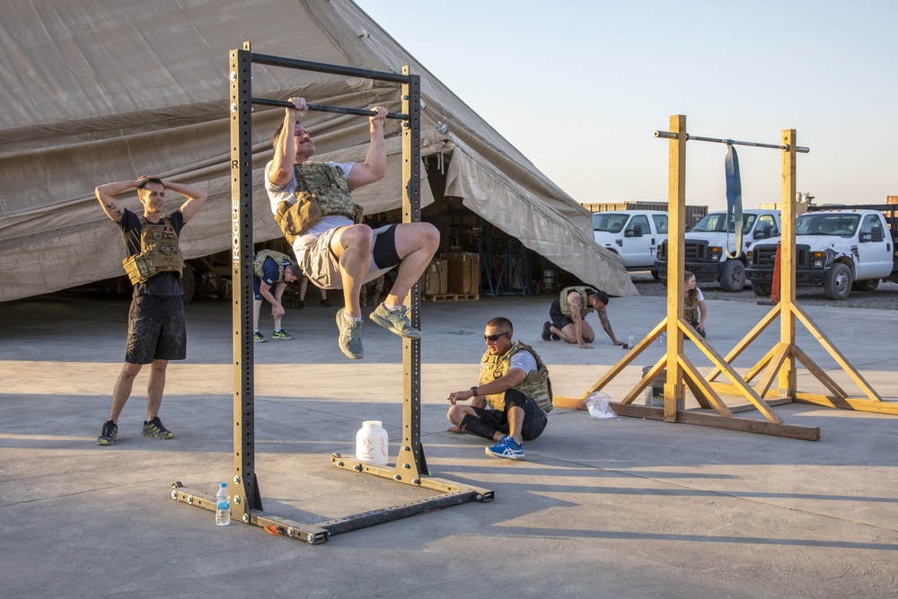 442nd Air Expeditionary Squadron completes the Murph challenge