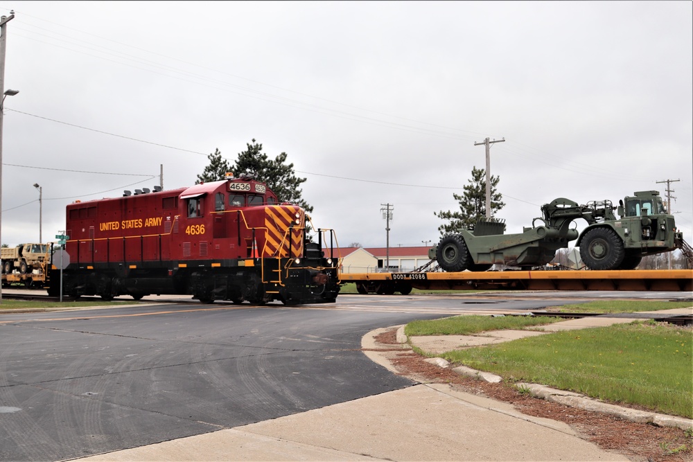 Fort McCoy LRC rail operations team moves equipment bound for deployment
