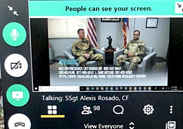 Puerto Rico Airmen conduct a virtual drill during COVID-19 pandemic