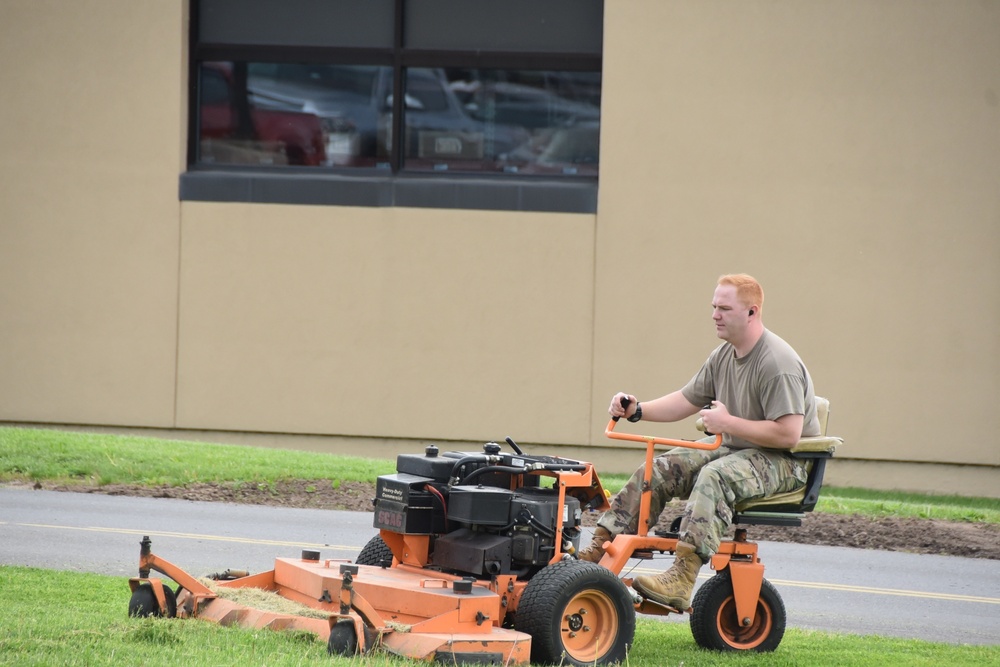 Base Clean-up on Hancock Field