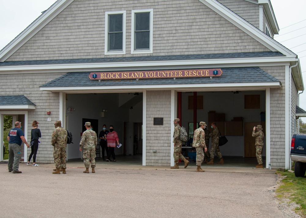 R.I. National Guard brings COVID-19 testing, PPE training to Block Island