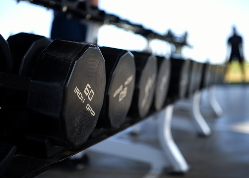 Mathis Fitness Center converts to outdoor gym