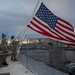 GHWB Sailors Lower the American Flag